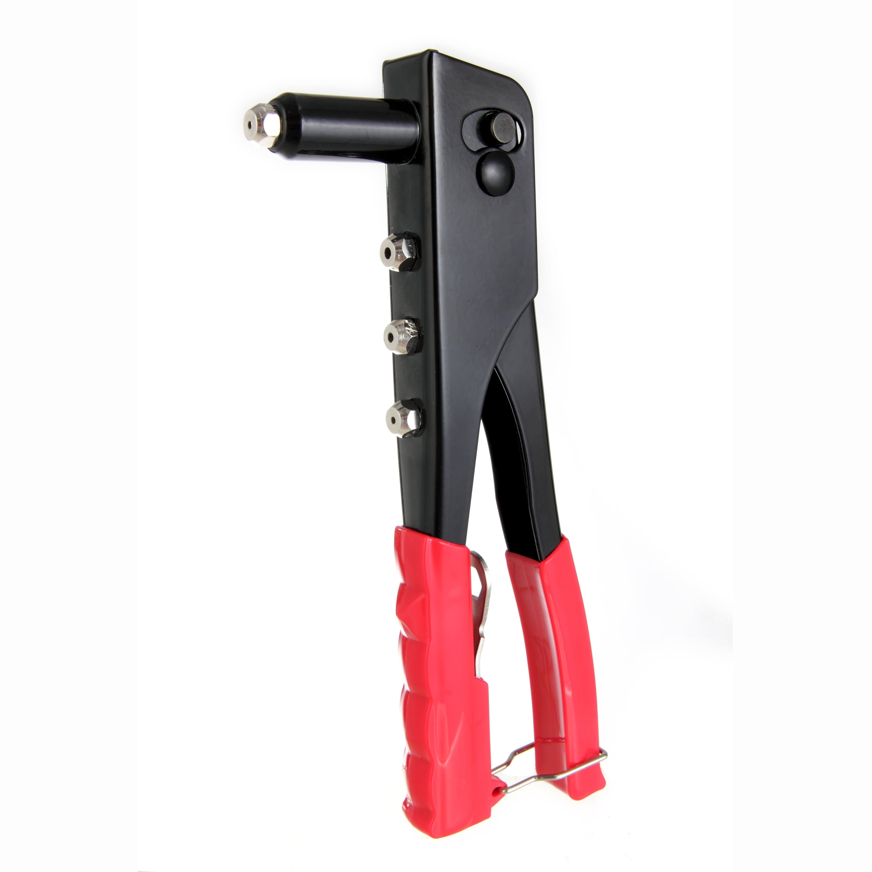 Hyper Tough 9.5 inch Rivet Tool with 40 Assorted Rivets TN12556J, Black and Red
