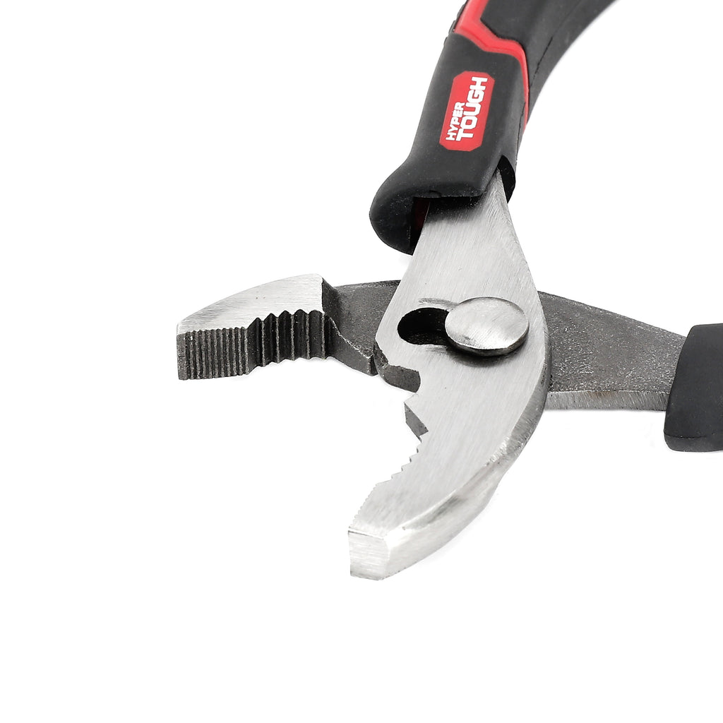 Hyper Tough 6-inch Slip Joint Pliers with Ergonomic Soft Grip Handles