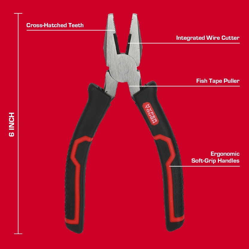 Hyper Tough 6-Inch Linesman Pliers